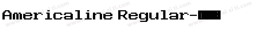 Americaline Regular字体转换